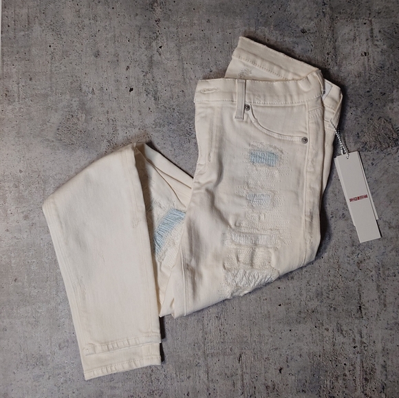 Hudson Distressed Skinny Jeans - Picture 4 of 11